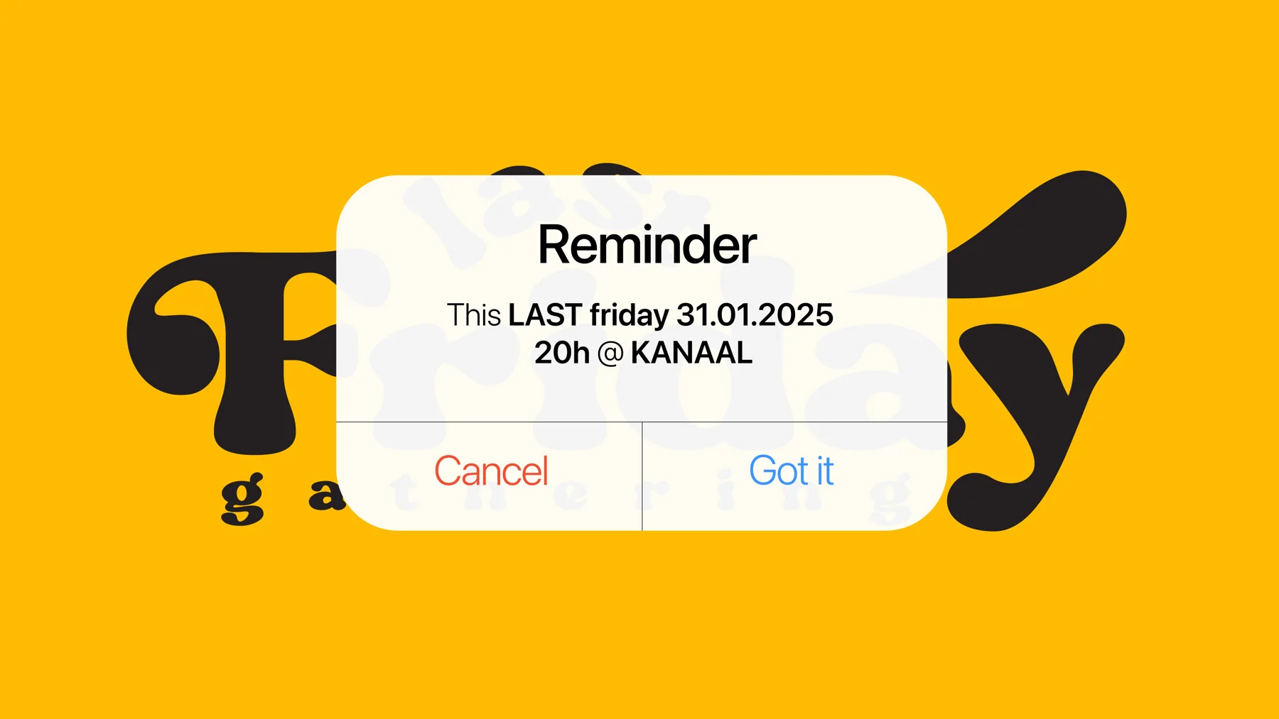 Last Friday / Invitations & other directions / 1